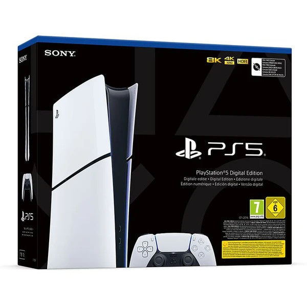 کنسول بازی سونی مدل PlayStation 5 Slim ظرفیت یک ترابایت ریجن CFI-2016 اروپا به همراه دسته اضافی و استند شارژر و خنک کننده دستگاه