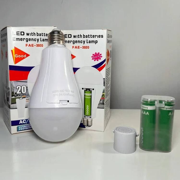 لامپ شارژی اضطراری ۲۰وات LED مدل FAE-3920