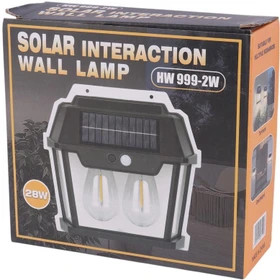 دیوارکوب خورشیدی دو لامپ HW-999-2W